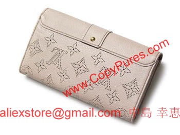 ルイヴィトンヴィトンマヒナ財布プレスロックファスナー長財布ポルトフォイユイリス　サーブル　M58094